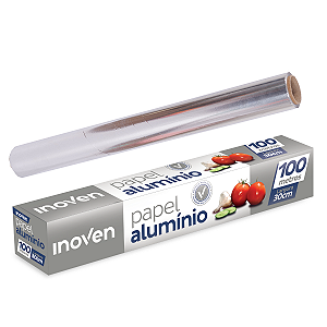 Papel Alumínio Rolo 30 Cm X 100 Metros -  Inoven