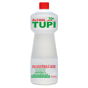 Alcool Líquido 70º INPM Desinfetante Antisseptico Tupi 1 Litro