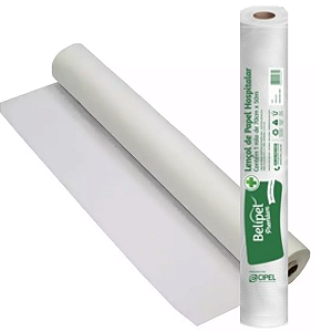 Lençol de maca de Papel Descartável Hospitalar Belipel Premium 100% Celulose - 50cm x 50m