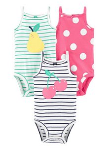 Kit Body 3 Peças Alcinha Frutas - 24m (18 a 24 meses) - Carter's