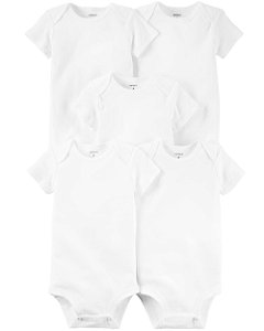 Kit Body 5 Peças Branco - P (Prematuro) - Carter's