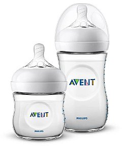 Kit Mamadeira Pétala 125 + 260 ml Transparente - Philips Avent