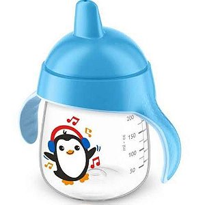 Copo Pinguim 260 ml Azul - Philips Avent