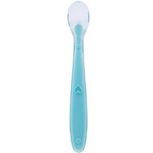 Colher de Silicone Baby Azul - Buba