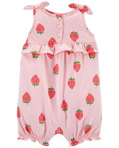 Romper Morango Rosa - 24m (18 a 24 meses) - Carter's