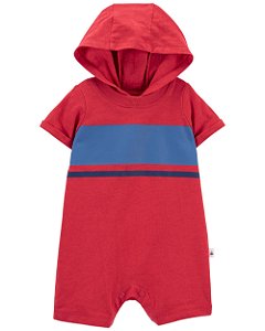 Romper Vermelho com Capuz - 18m (12 a 18 meses) - Carter's