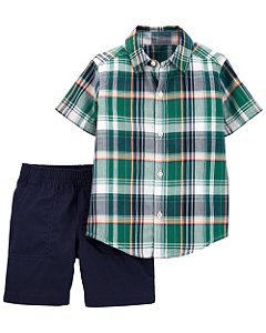 Conjunto 2 Peças Xadrez Verde - 12m (9 a 12 meses) - Carter's