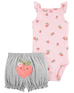 Conjunto 2 Peças Cereja Rosinha - 3m (1 a 3 meses) - Carter's