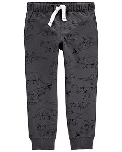 Calça Moletom Preta Dino - 2T (2 a 3 anos) - Carter's