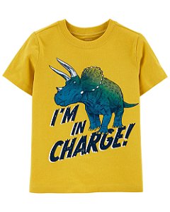 Camiseta Charge Amarela - 18m (12 a 18 meses) - Carter's