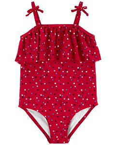 Maiô Vermelho Estrelas - 18m (12 a 18 meses) - Carter's
