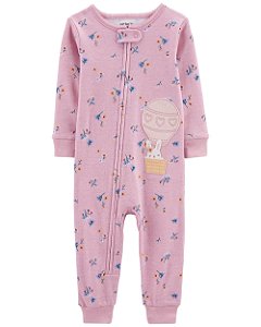 Pijama sem pezinho Balão Rosinha - 3T (3 a 4 anos) - Carter's