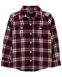 Camisa Social Xadrez Vinho - 24m (18 a 24 meses) - Carter's