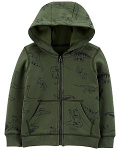 Moletom com Capuz Dino Verde - 12m (9 a 12 meses) - Carter's