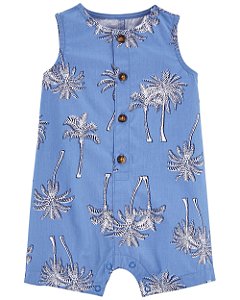 Romper Azul Coqueiro - RN - Carter's