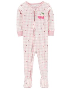 Pijama com pezinho Cerejinha Rosa - 3T (3 a 4 anos) - Carter's