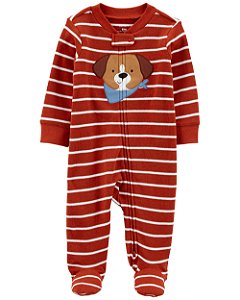 Pijama com pezinho Listrado Dog - 6m (3 a 6 meses) - Carter's