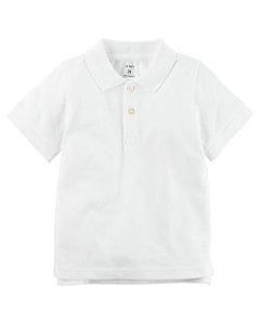 Camiseta Masculina Polo Branca - 2T (2 a 3 anos) - Carter's