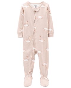 Pijama com pezinho Cisne Rosinha - 12m (9 a 12 meses) - Carter's