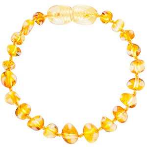 Pulseira de Âmbar Mel 14 cm - Âmbar Baby Care