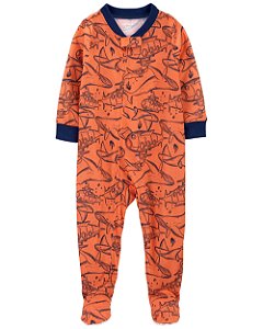 Pijama com pezinho Naval Coral - 2T (2 a 3 anos) - Carter's