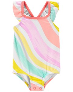 Maiô Colorido - 6m (3 a 6 meses) - Carter's