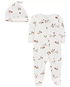 Pijama com pezinho Beija-Flor + Touca - 9m (6 a 9 meses) - Carter's