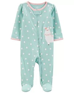 Pijama com pezinho Poa Lhama - 6m (3 a 6 meses) - Carter's