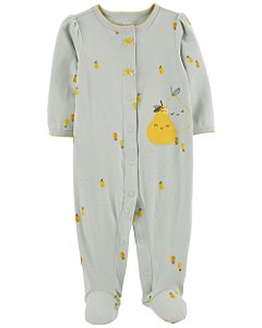 Pijama com pezinho Pera Amarela - 6m (3 a 6 meses) - Carter's