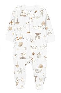Pijama com pezinho Branco Ovelha/Vaca - RN - Carter's