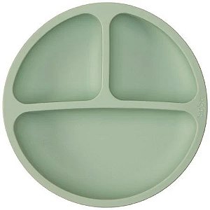 Prato em Silicone com Ventosa Verde - Buba