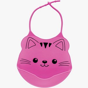 Babador de Silicone Cachorro - Rosa - Buba