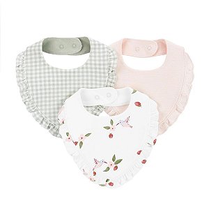 Kit 3 Babadores de Tecido Beija-Flor - Carter's