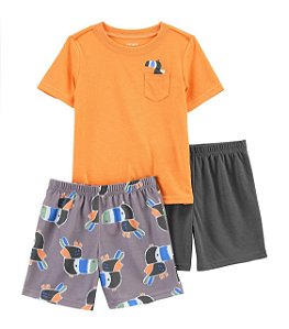 Conjunto 3 peças Tucano - 3T (3 a 4 anos) - Carter's