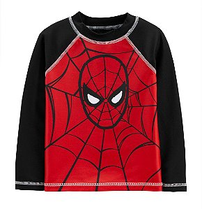 Camisa UV Manga Longa Homem Aranha - 2T (2 a 3 anos) - Marvel