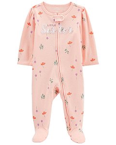 Pijama com pezinho Sister Rosinha - 6m (3 a 6 meses) - Carter's