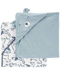 Kit 2 Toalhas Cachorro Azul - Carter's
