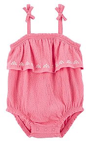 Body Alcinha Rosa Babados - 24m (18 a 24 meses) - Carter's
