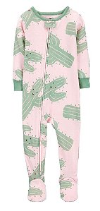 Pijama com pezinho Rosa Cactos - 3T (3 a 4 anos) - Carter's