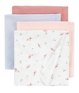 Kit Cueiro 4 peças Tons de Rosa - Carter's
