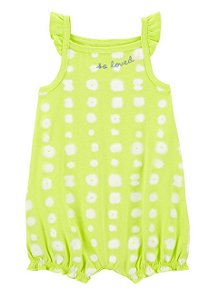 Romper Verde Lima So Loved - 3m (1 a 3 meses) - Carter's