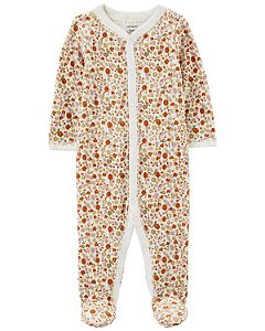 Pijama com pezinho Termal Flores - 9m (6 a 9 meses) - Carter's
