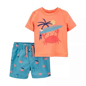 Conjunto UV Surf Caranguejo - 24m (18 a 24 meses) - Carter's