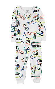 Pijama sem pezinho Veiculos - 2T (2 a 3 anos) - Carter's