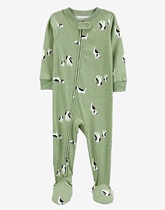Pijama com pezinho Verde Cães - 24m (18 a 24 meses) - Carter's