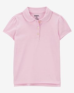 Camisa Polo Feminina Rosinha - 2T (2 a 3 anos) - Carter's