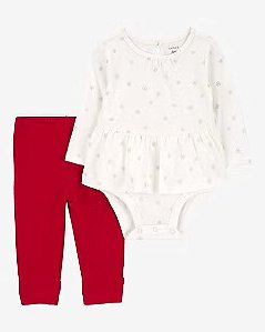 Conjunto 2 peças Floco de Neve - 12m (9 a 12 meses) - Carter's