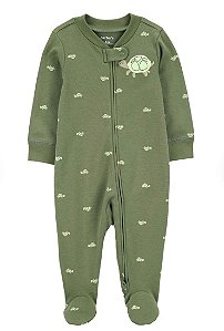 Pijama com pezinho Verde Tartaruga - RN - Carter's