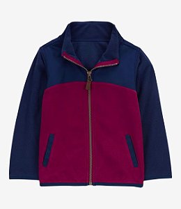 Casaco 2 cores Vinho/Azul Marinho - 18m (12 a 18 meses) - Carter's