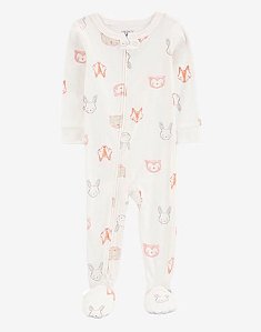 Pijama com pezinho Raposa/Coruja/Coelho - 4T (4 a 5 anos) - Carter's
